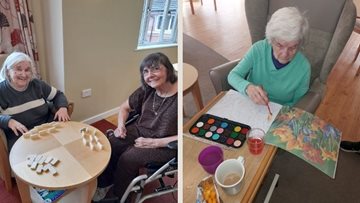 Arts and crafts at Leeds care home